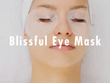 blissful eye mask at day spa in magenta